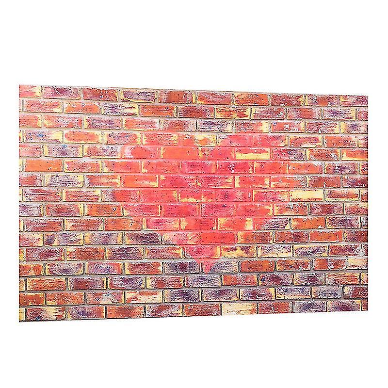 Studio Backgrounds Valentine's Day Background Retro Red Bricks Wall Photo Backdrop Studi