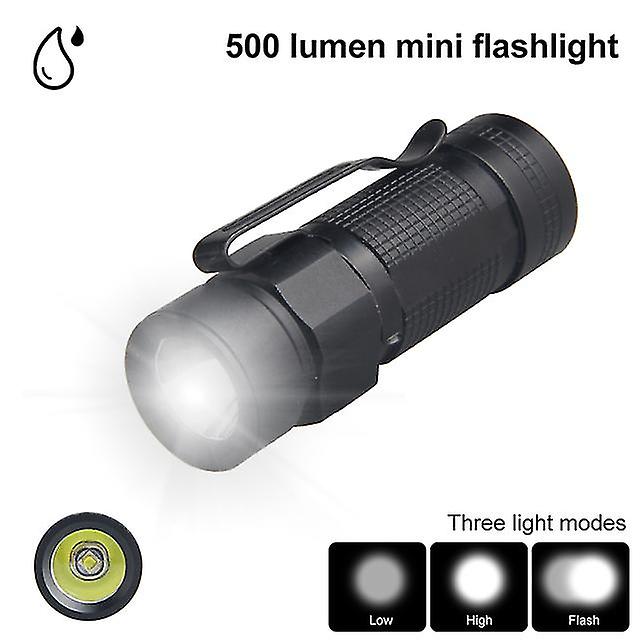 Mini Portable Led Flashlight Camping Light Torch White/green/red/uv Light Waterproof Small Tent Lamp