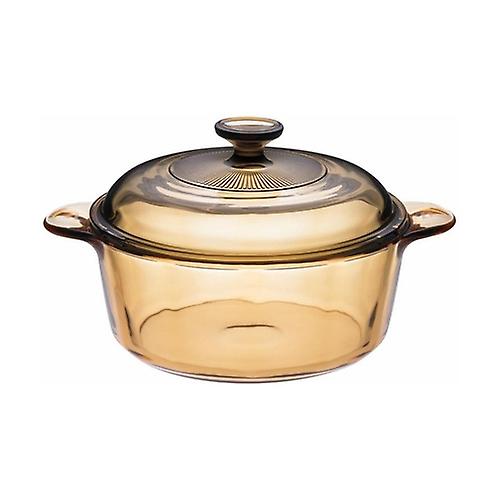 Glass casserole with amber lid 2.25L 1 unit