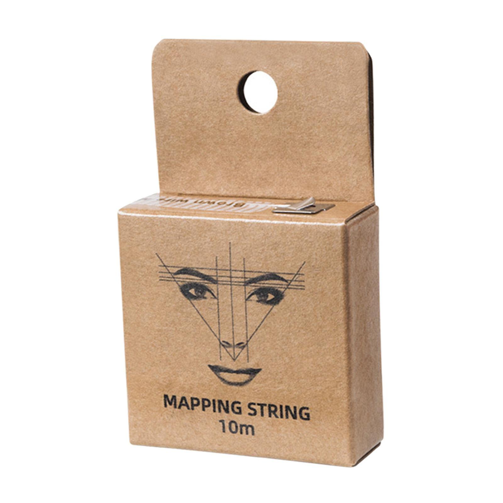 Eyebow Pre-Ink Mapping String Brown Ink Microblading Position Measuring Tool