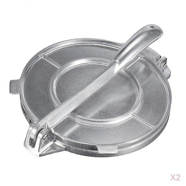 2xTortilla Maker Press 6,5 "Farine de maïs antiadhésive Roti Outil de pâte à pain plat