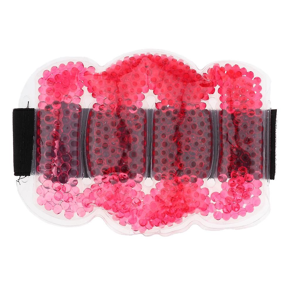 Reutilizable Gel Beads Hot Cold Compress Ice Pack Codo Muñeca Muscle Wrap Red