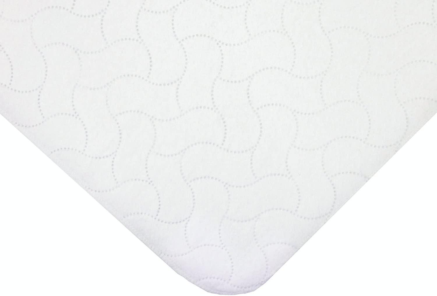 Waterproof Embossed Quilt-Like Flat Cradle/Bassinet Protective Pad Cover