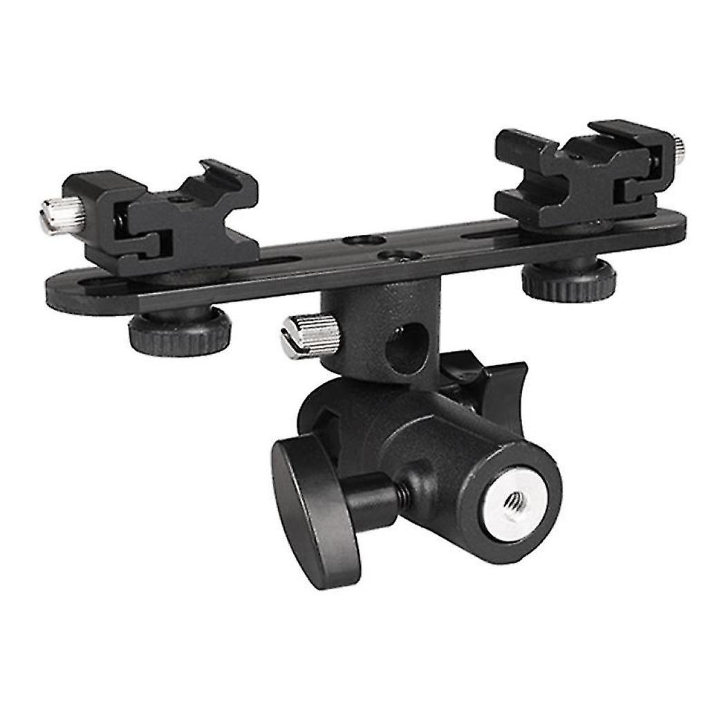 Echipament fotografic Flash E-type Dual Lamp Holder Camera Dual Lamp Bracket Flash Bracket