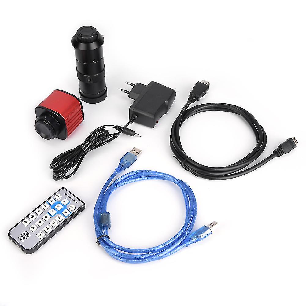 1080P Hd Microscope Camera Usb 16mp Industrial Electronic Digital Video Microscope Camera 100-240veu Plug