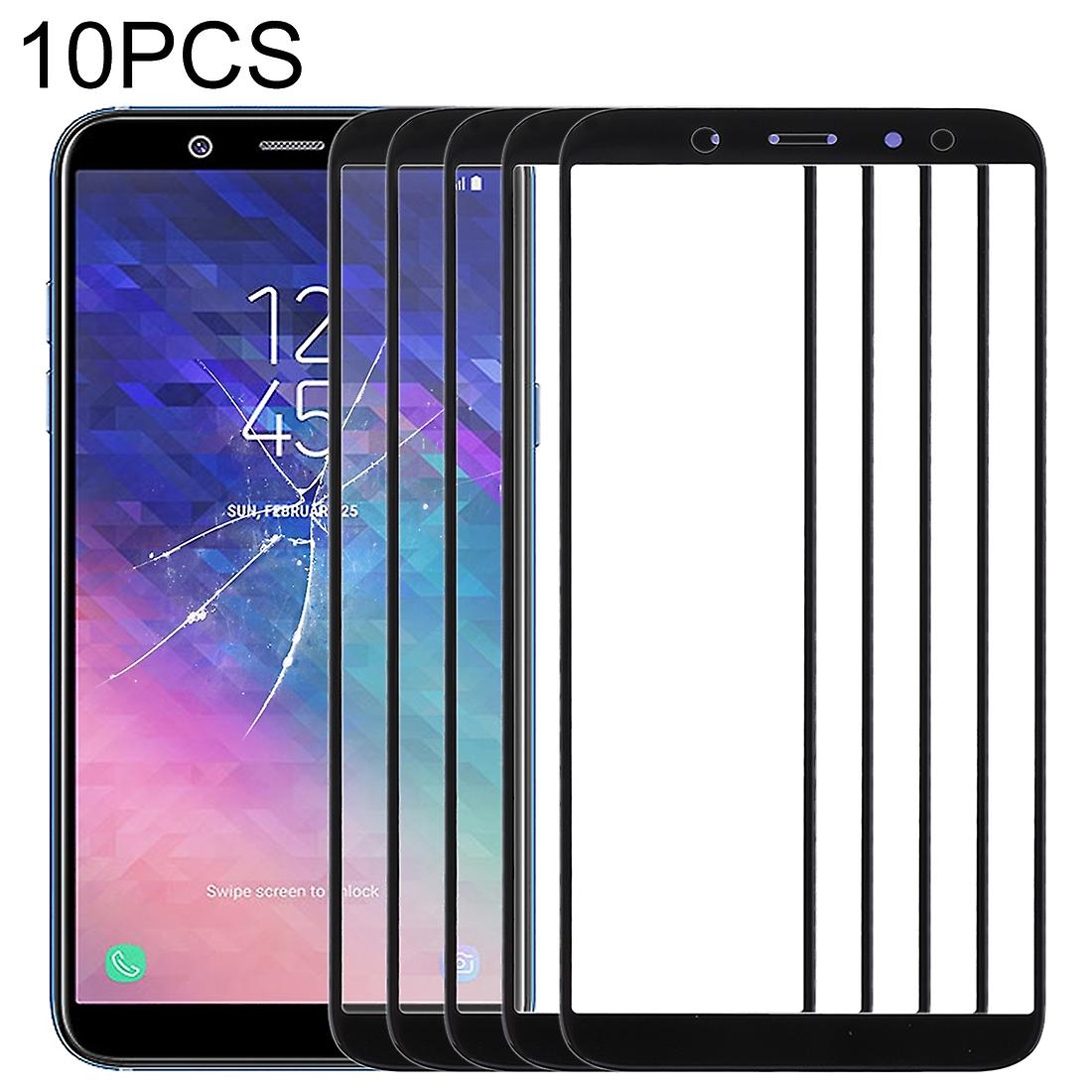10 PCS Front Screen Outer Gl Lens for Galaxy A6 (2018) multiicolour