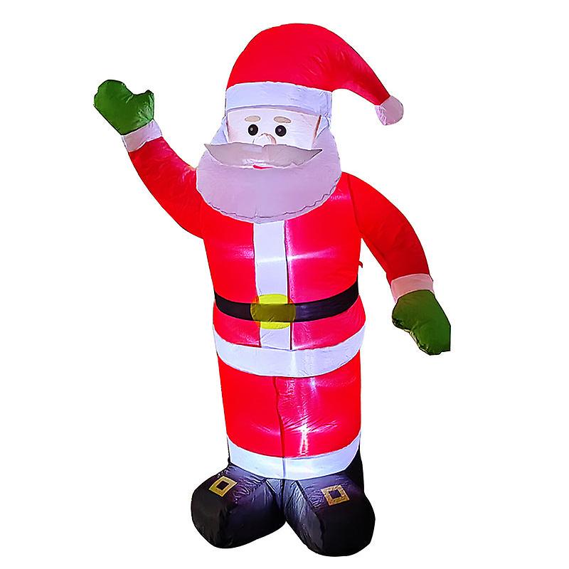 Christmas Gift Xmas Welcome Inflatable Santa Waving Red Venue Layout
