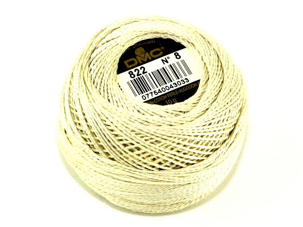 DMC Size 8 Cotton Perle Thread 80m 822 - per 10 gram ball