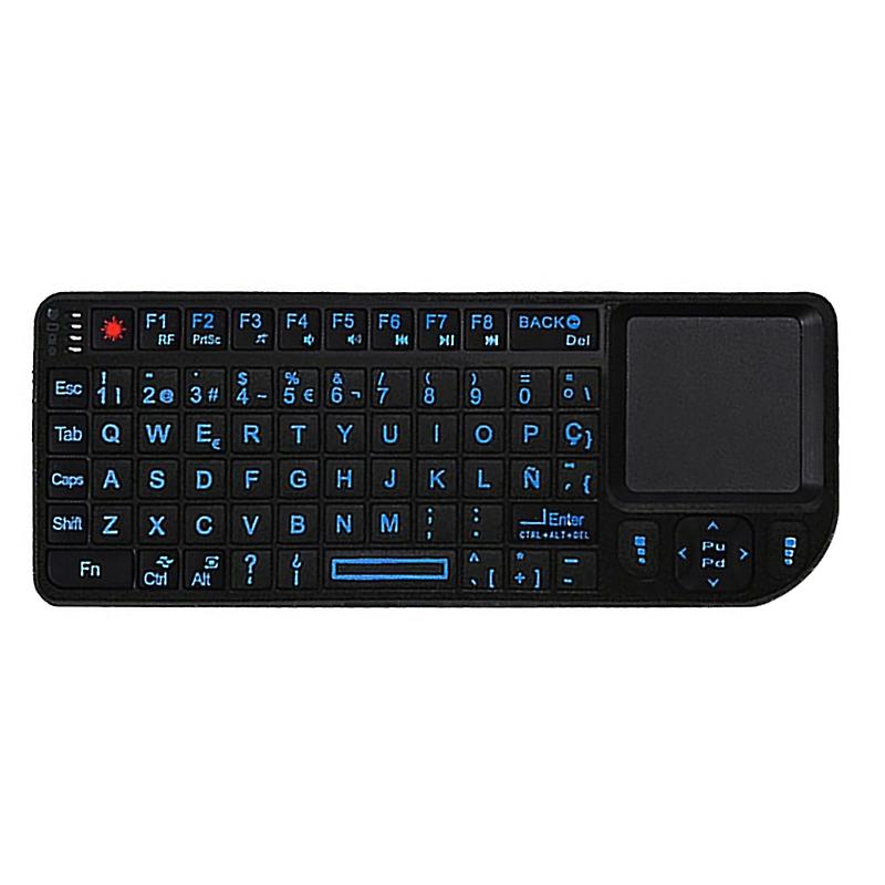 Mini clavier sans fil 2.4G avec clavier tactile Clavier portable léger