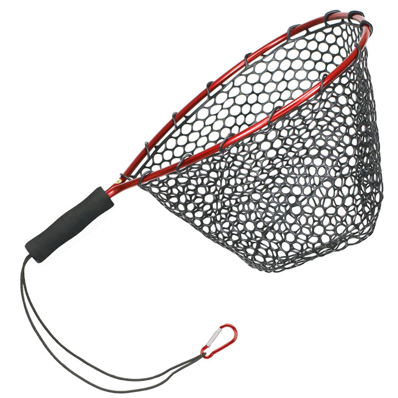 Fishing Landing Net No Folding Fish Trap Shrimp Cage Dip Big Fish Red
