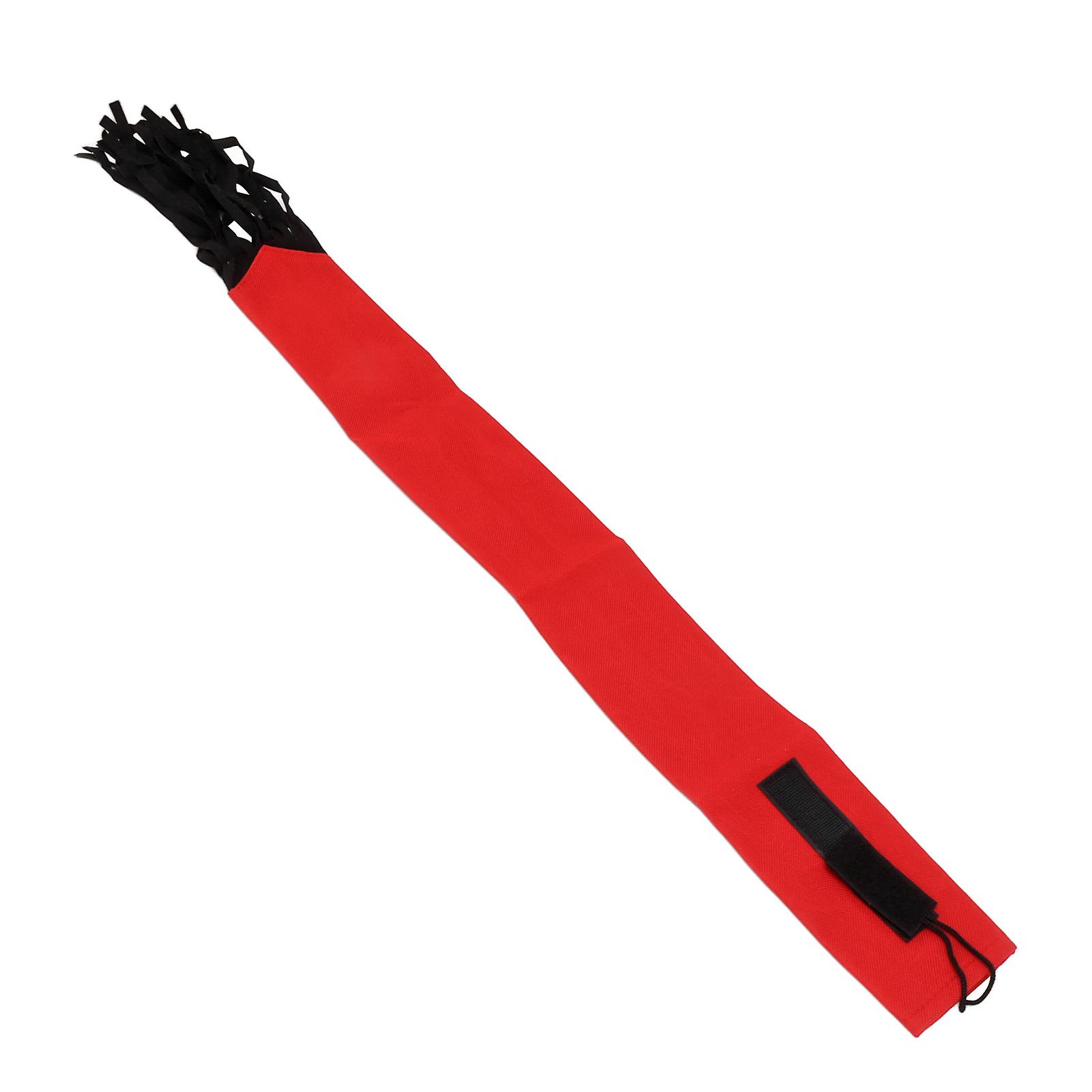Horse Tail Protection Bag Non Woven Fabric Horsetail Guard with Fringe Hook and Loop Design Red 