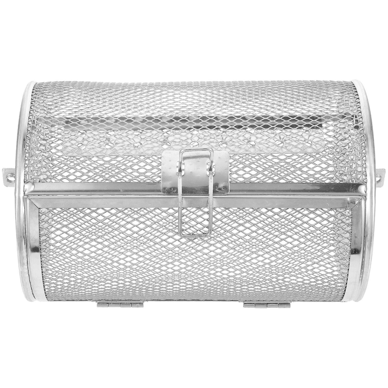 不锈钢烤肉架烤肉架烤肉篮更换可旋转加热烤箱笼式