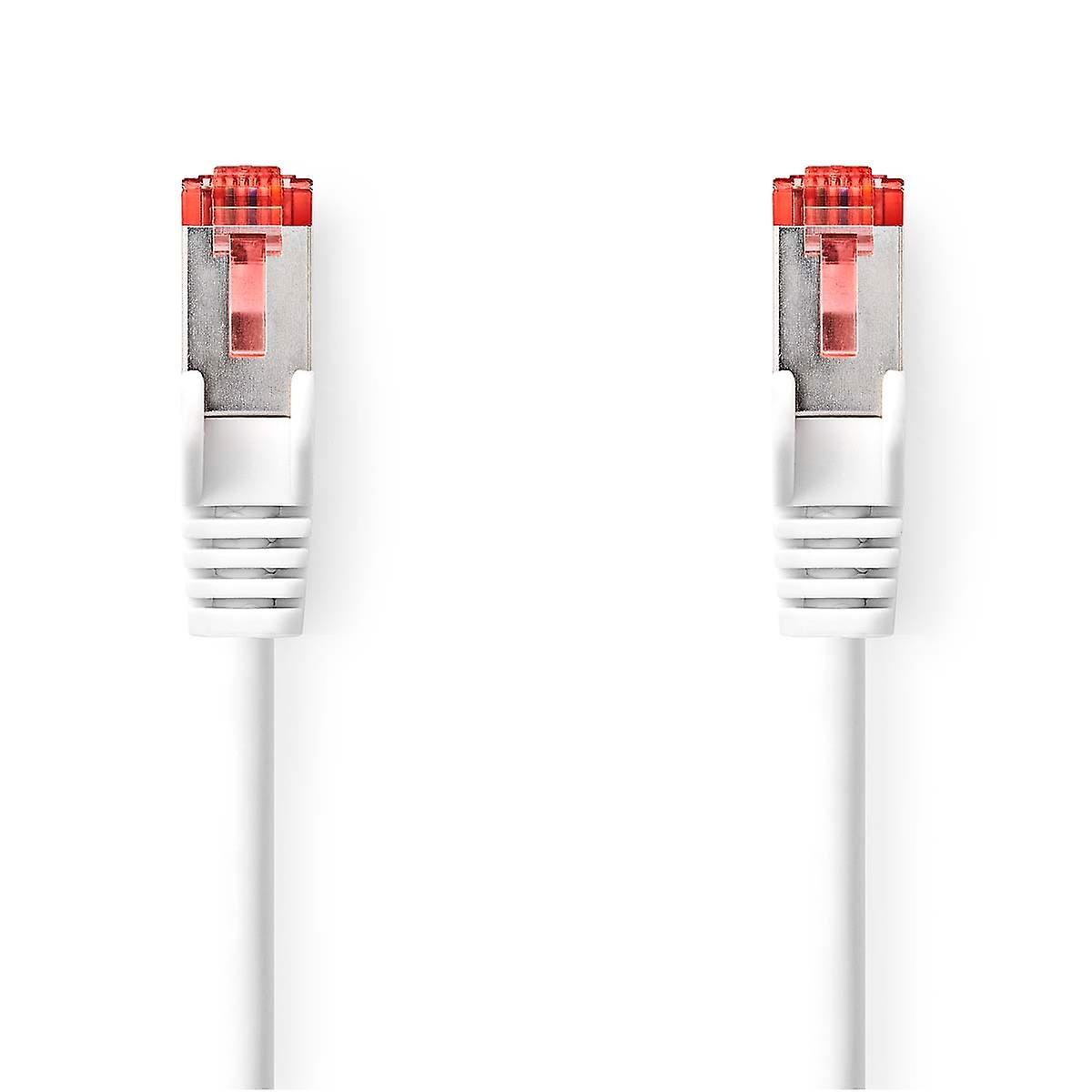CAT6a Network Cable | S/FTP | RJ45 male | RJ45 male | 5.00 m | Round | LSZH | White | Box