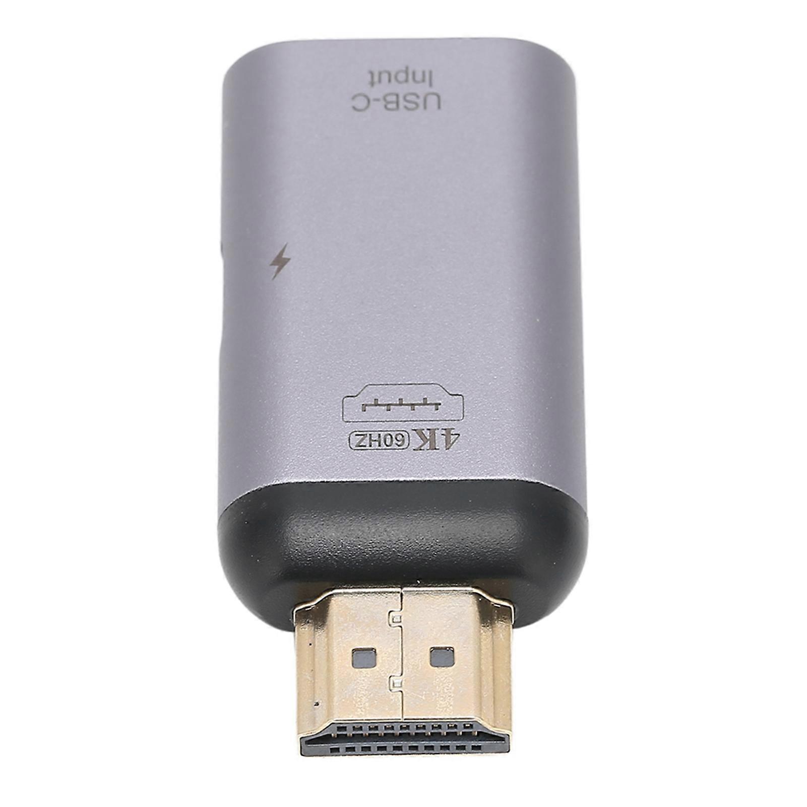 Type C Adapter HD 4K PD 100W Portable Type C Female to Male Gold Plated Adapter Docking Station(TypeC Female to High Definition Multimedia Interface