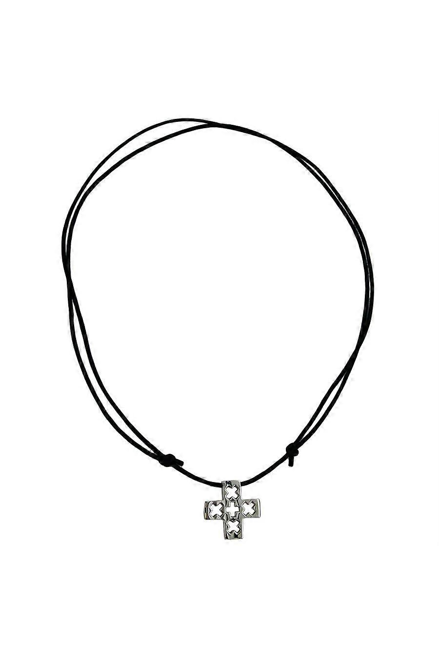 Necklace Cross Stainless Steel 100cm - Gl01593