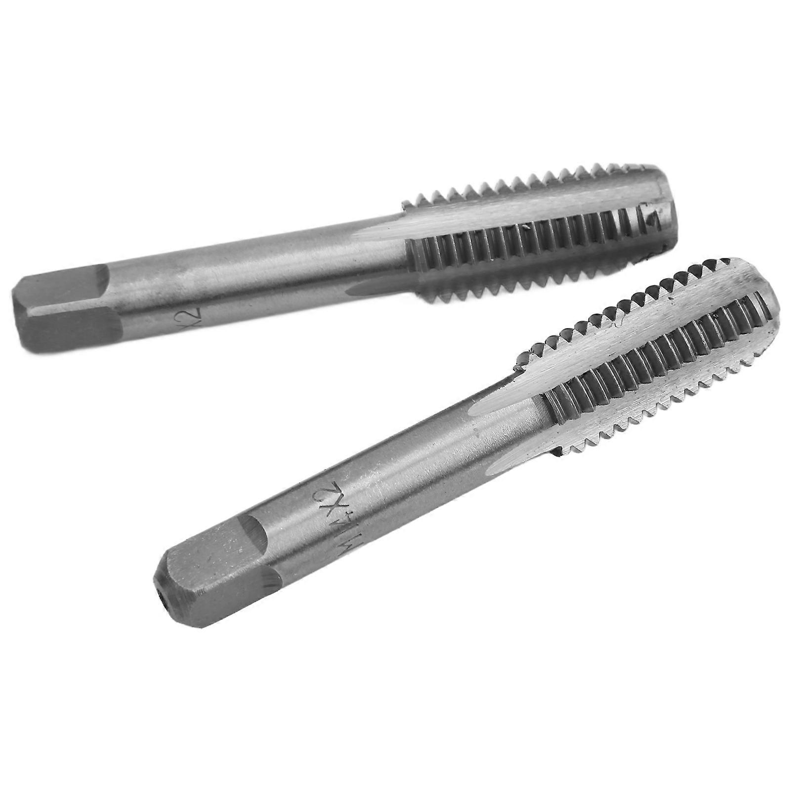 2pcs High Speed Steel Metric Thread Tap Metric Taps Hand Thread TapM14x2.0