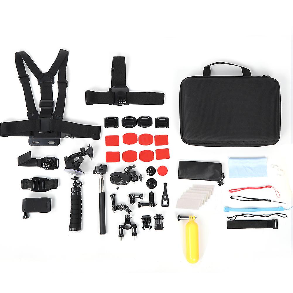 Portable 25 in 1 Action Camera Tool Set Accessory Chest Belt Bracket Selfie Stick