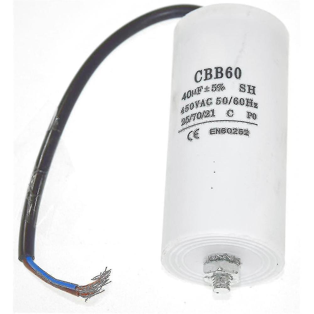 Universal 40uf Capacitor With 22cm Cable Connectors_FC31
