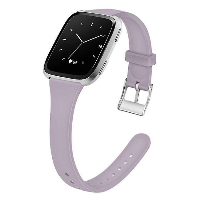 Replacement Silicone Strap for Fitbit Versa (6.7-8.1 inch) - Purple