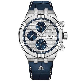 Maurice Lacroix Men's Silver Aikon Chronograph Watch Ai6038-ss001-131-1