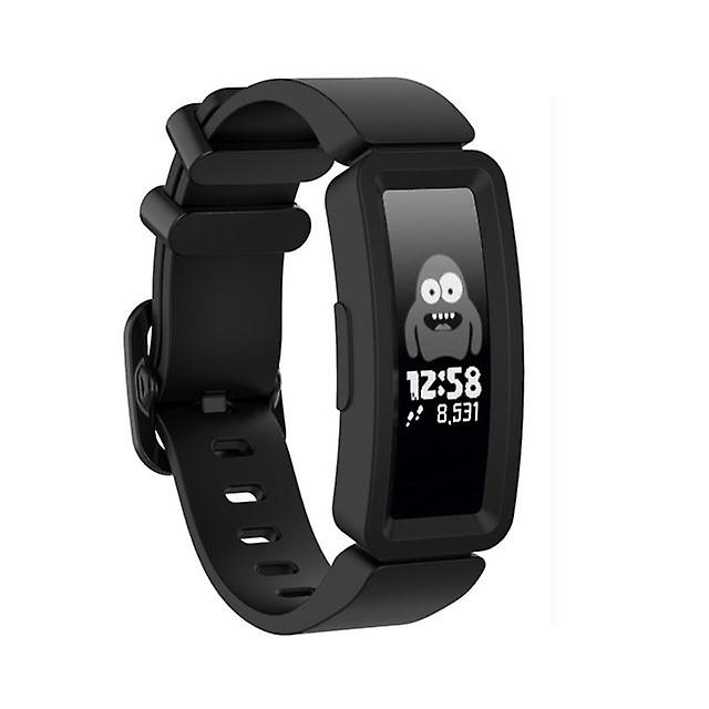 Silicone Replacement Watch Band for Fitbit Inspire HR / Ace 2 Black