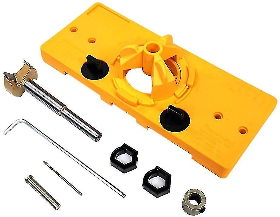 35mm Hinge Locator Drill Bit for Woodworking - Dowel Jig Drilling Guide