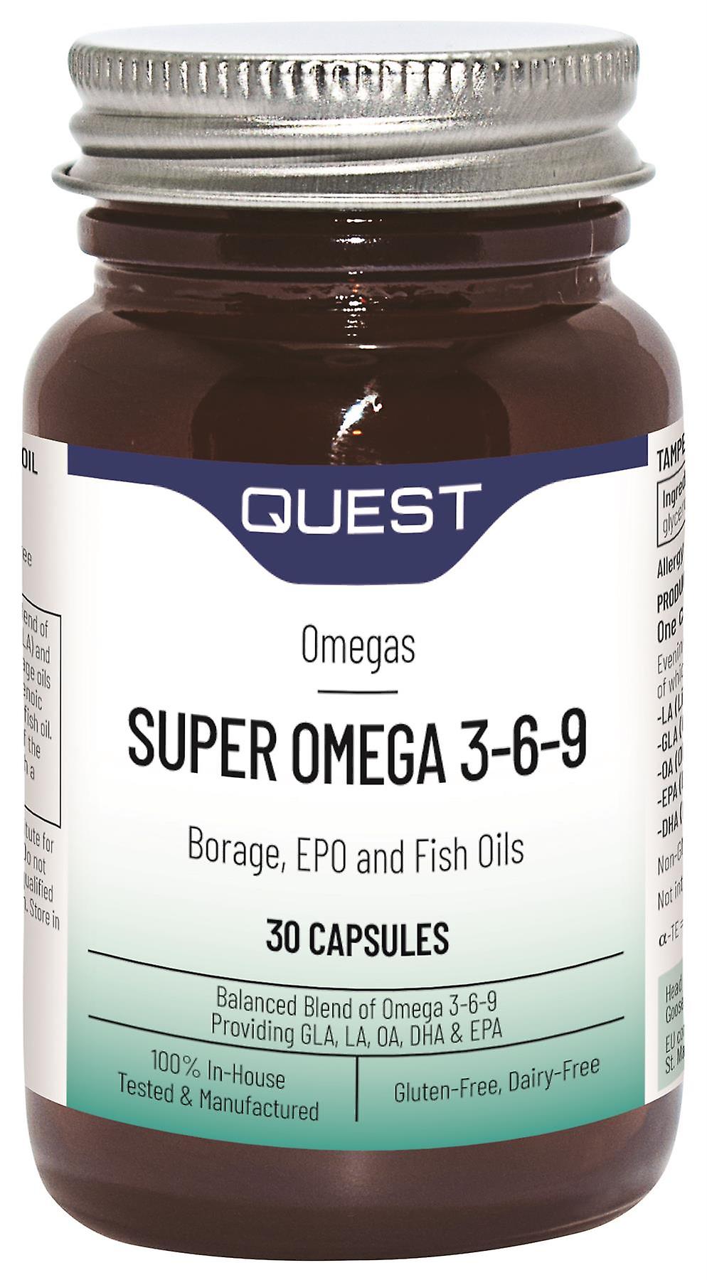 Quest Super Omega 3-6-9 - 30 Capsules