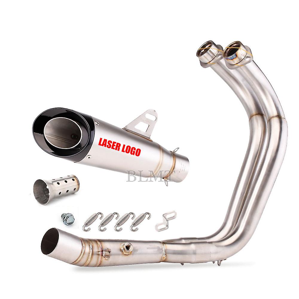 Full Exhaust System Header Pipe & Muffler For Yamaha MT-07 FZ07 2014-2022