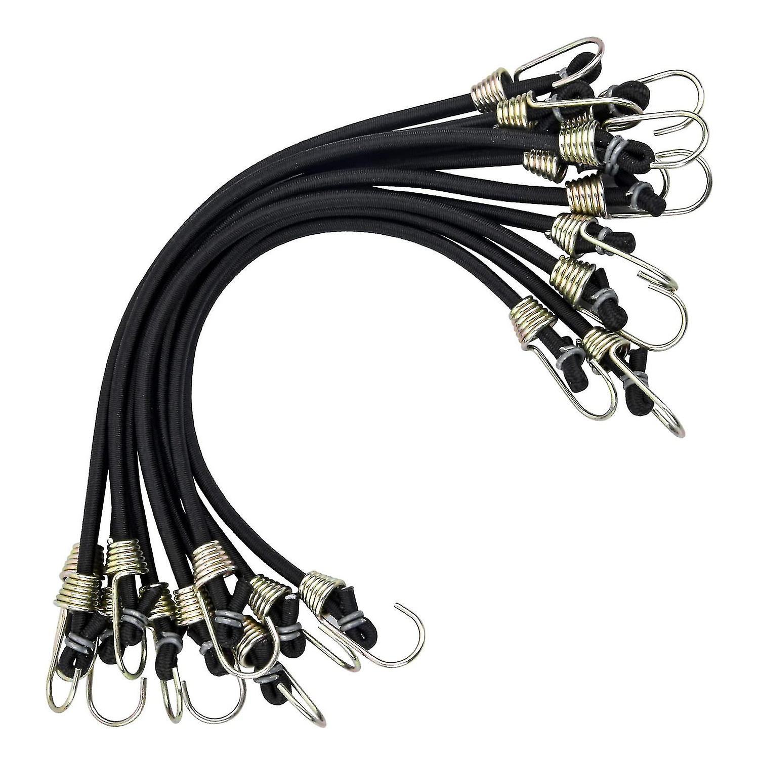 2024 10 pezzi di corde elastiche con mini ganci elastici Cavi elastici universali per impieghi gravosi Cavi elastici Wi