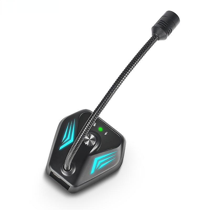 Conference Condenser Microphone Gooseneck Rgb Color Light Computer Gaming Electronic Sports Usb Live Wired Microphone