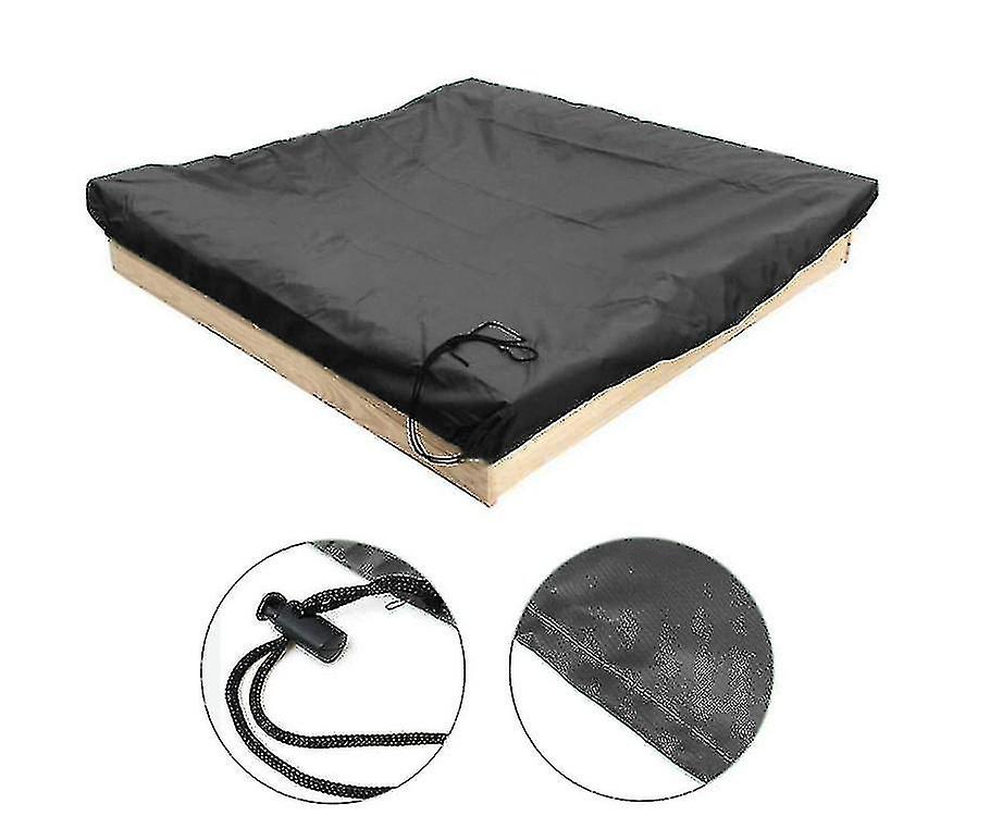 Sandbox Cover With Drawstring, Square Dust-proof Beach Sandbox Cover, Waterproof Sandpit Swimming Pool Cover