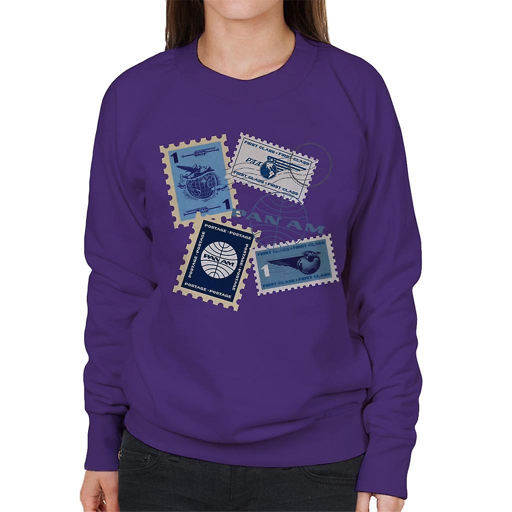Pan Am Postage Stamps Montage Women's Sweatshirt