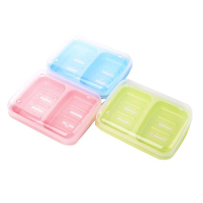 3pcs Plastic Soap Dish