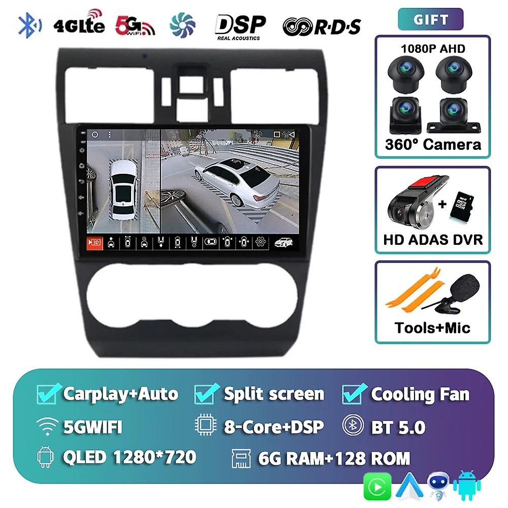 Android 13 Carplay Auto For Subaru Wrx Forester 4 Sj 2016 - 2022 Car Radio Multimedia Player Stereo Navigation Gps Wifi+4g Dps