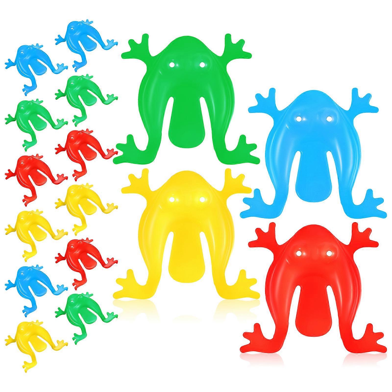 16 Pcs Jumping Frogs Novelty Frog Jump Toys Assorted Colors Animal Toys Party Favors