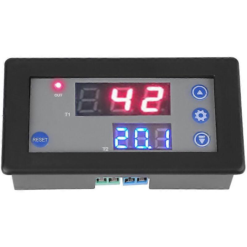 12V Delay Relay Module Cycle Timer Dual Digital LED Display