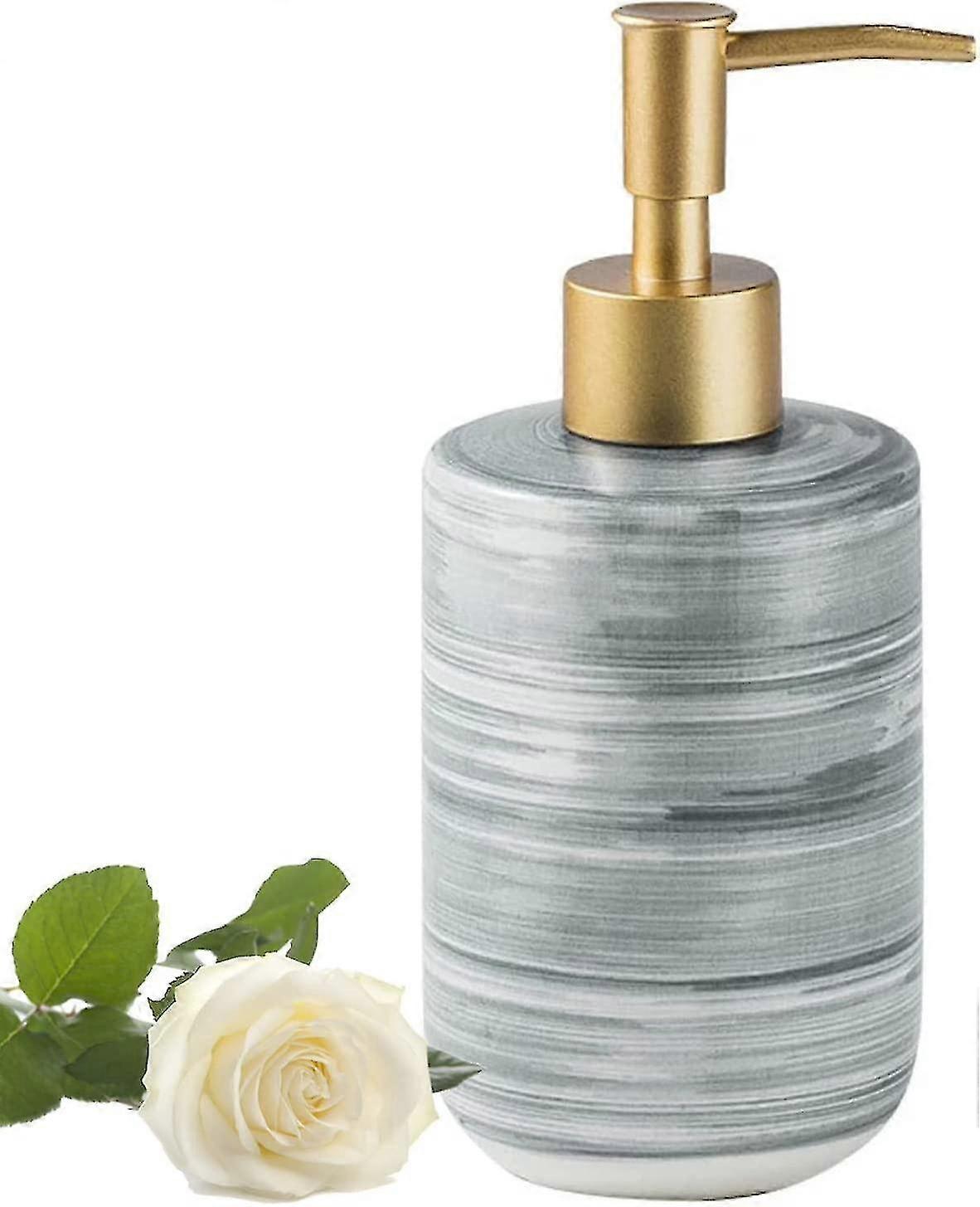 Bathroom Refillable Liquid Soap Bottle, Gray