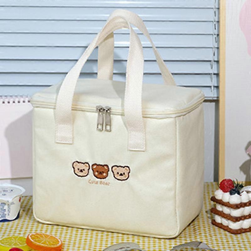 Spacious Waterproof Insulated Lunch Tote for Women Chic & Durable with Pocket, Ideal for Work & Picnic