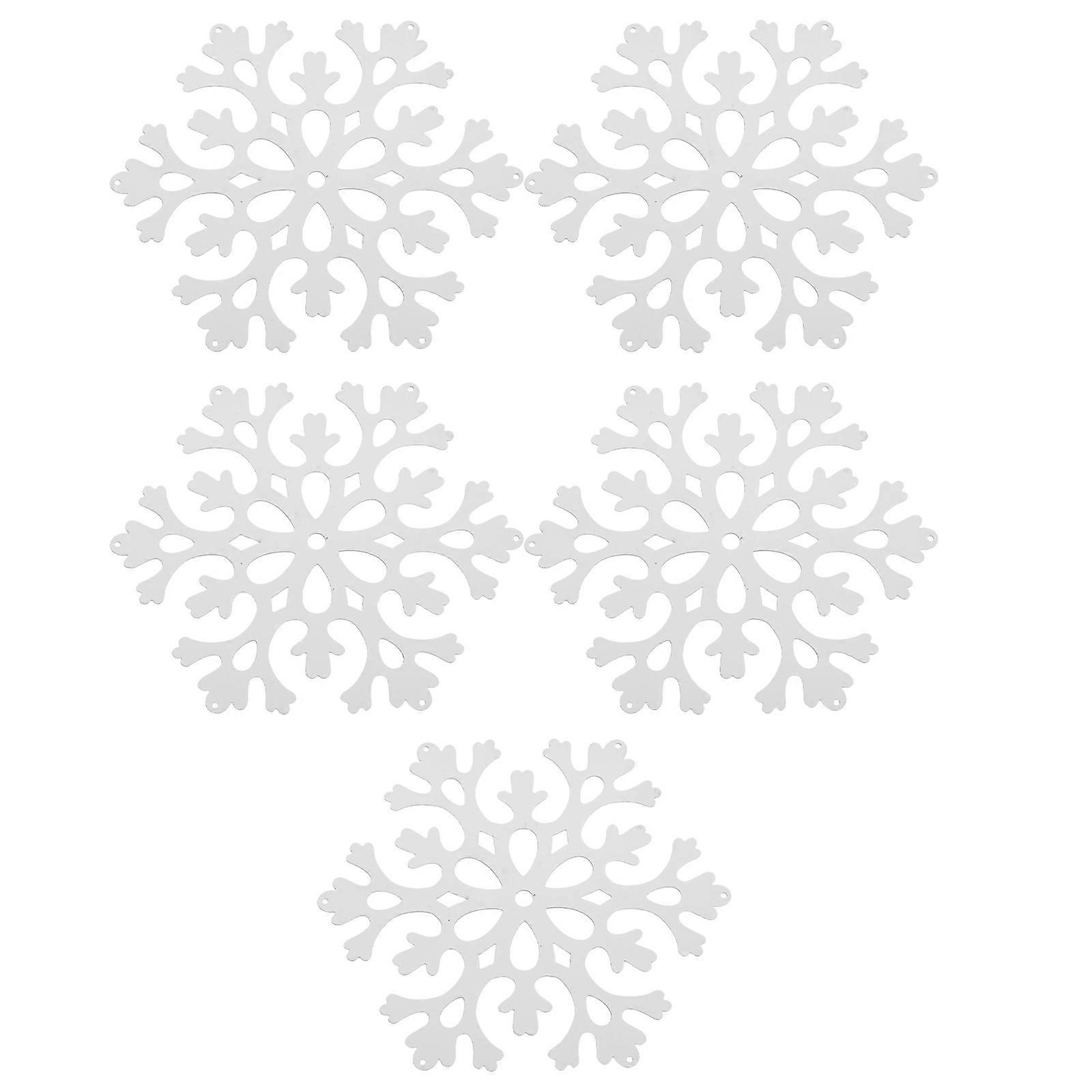 5 Pcs Winter Centerpieces Table Xmas Embellishment Tiny Snowflake Decor Snowflake Craft White Holiday Party Favor