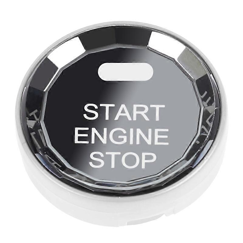 Car Crystal Rhinestone Engine Start Ring Decals Rhinestone Cover Sticker Ignition Protective One Key Start Button