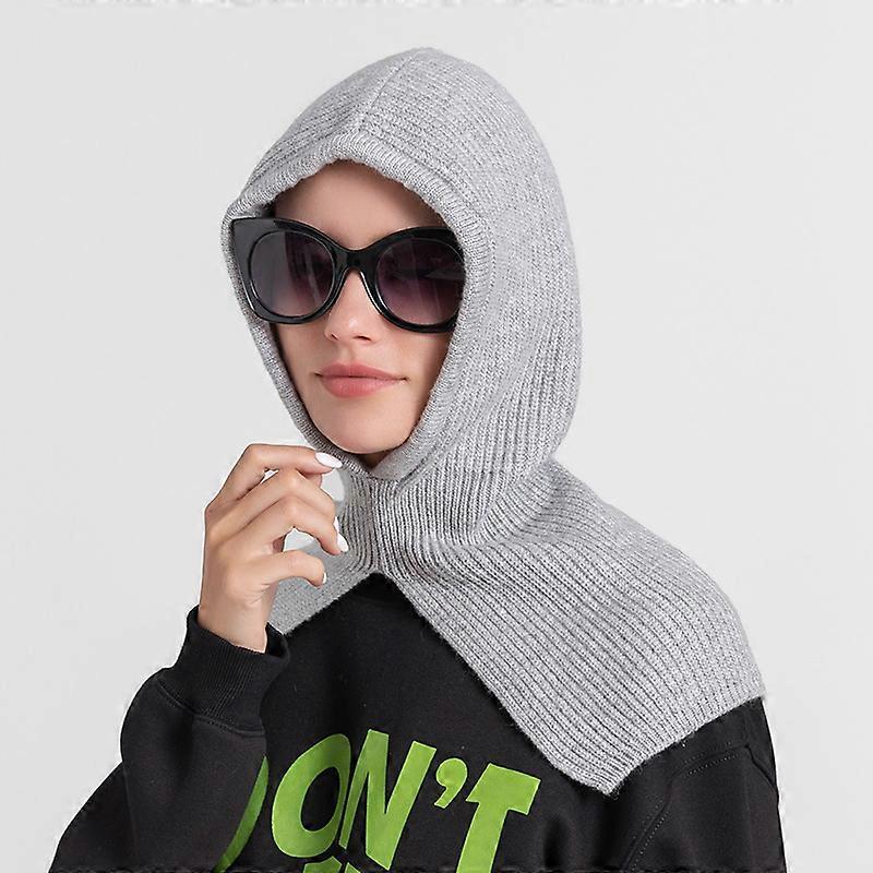 Winter wool knitted beanie, stylish European and American style hat with versatile street style, warm, comfortable and windproof, 21%-30% wool
