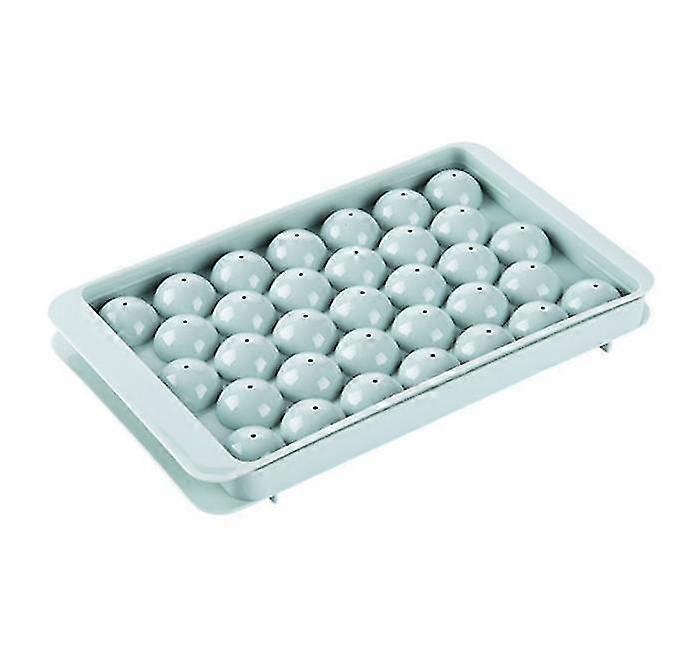 Creative Round Ice Tray With Lid Plastic Ice Cube Mold