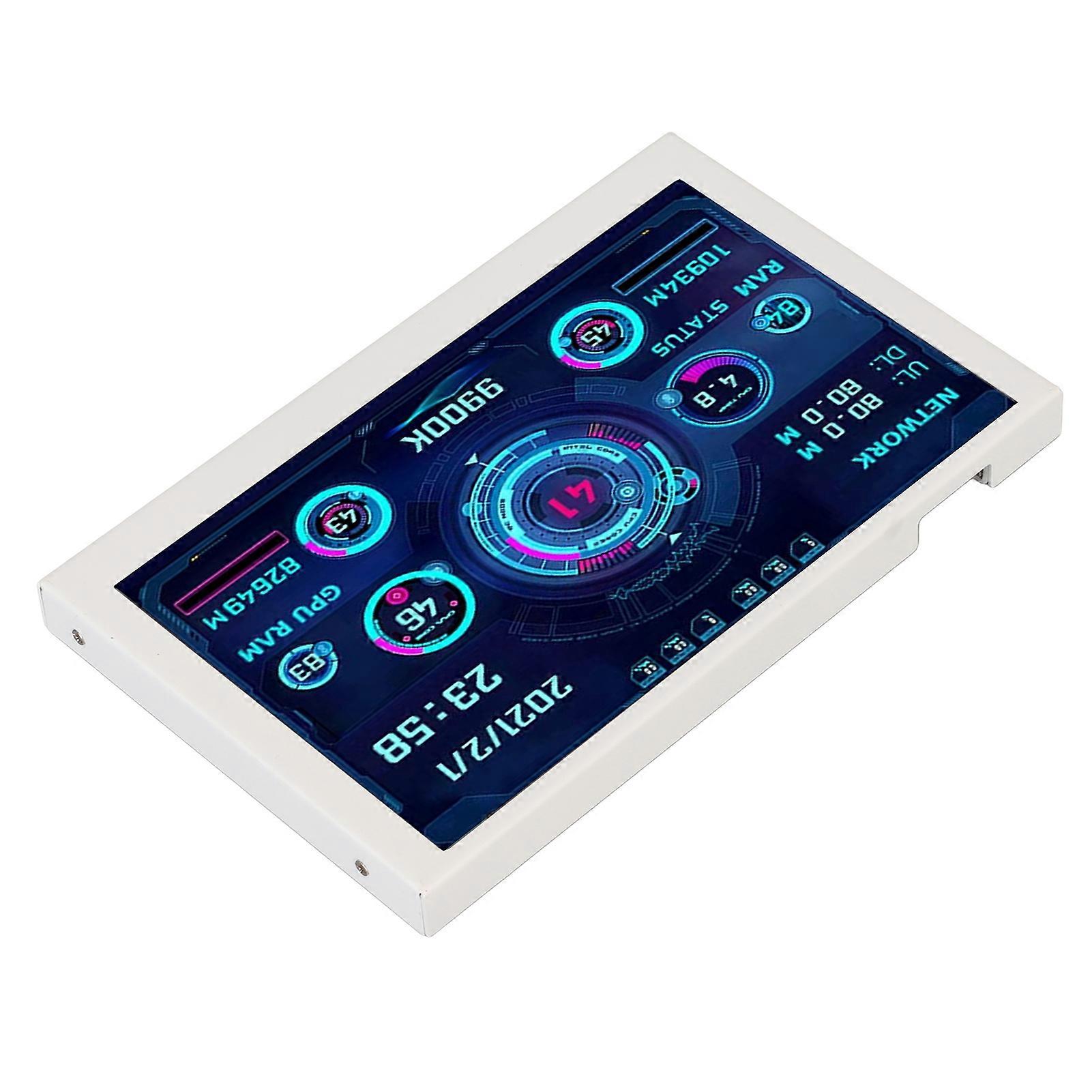 5-Zoll-Computer-Temperaturmonitor 360-Grad-Drehung DIY-Thema USB-Mini-Bildschirm für AIDA64-PC-CPU-GPU-RAM-Datenmonitor Typ C-Unterbildschirm