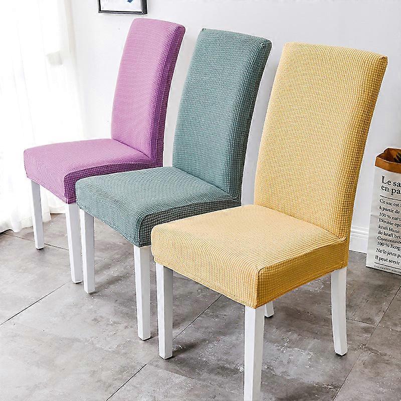 チェック柄防水ワンピース弾性椅子カバーユニバーサルソリッドカラー椅子カバー