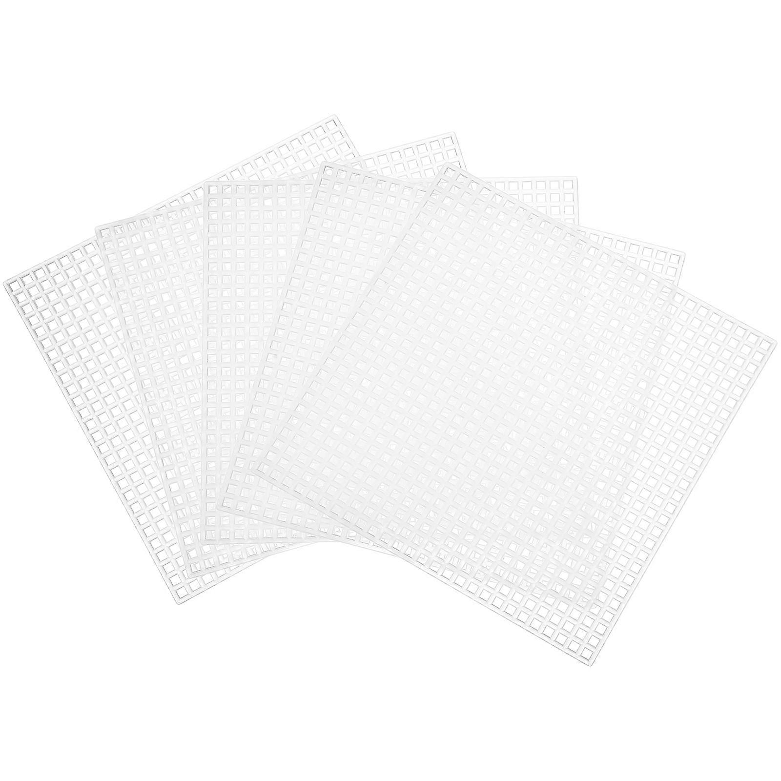 12 Pcs Mesh Canvas Sheets Embroidery Mesh Sheets Cross Stitch Sheets Craft Knitting Sheets