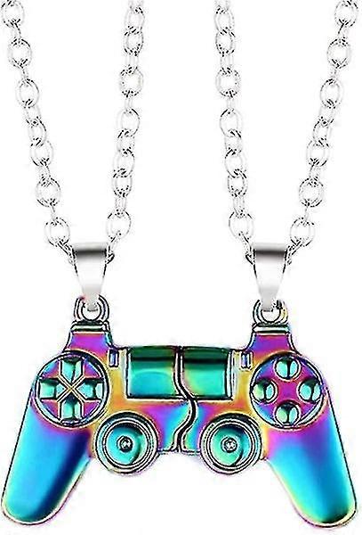 Magnetic Game Controller Necklace Set for Couple Matching - Console Handle Pendant