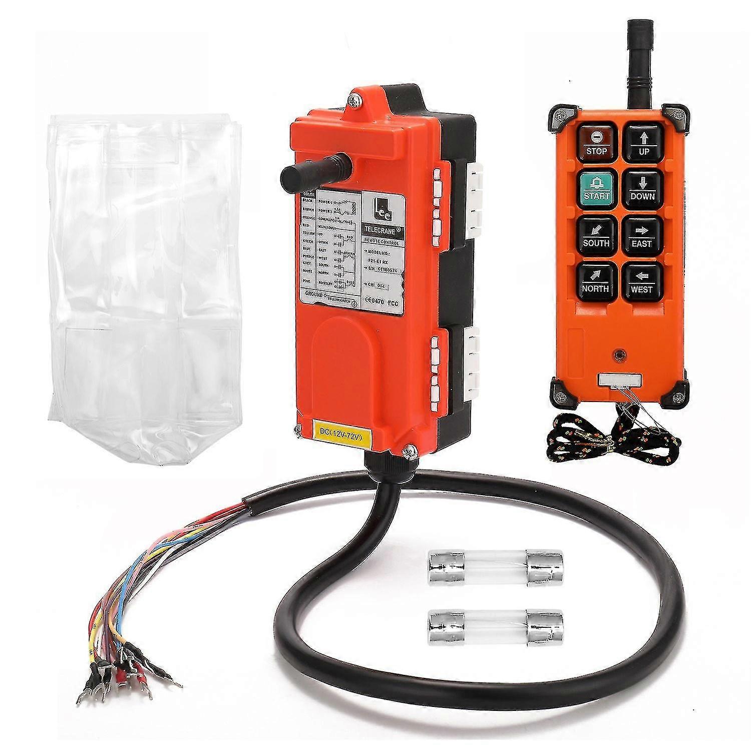 F21-e1b Dc12-72v Industrial Remote Control Switch Hoist Crane Controller Elevator Remote Control One Send One Receive