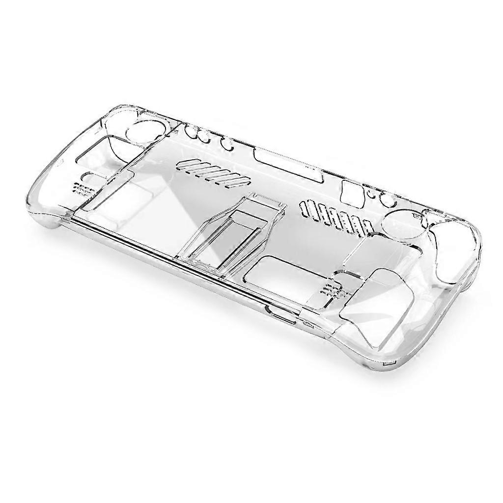  Hard PC Exterior Capa protetora Transparente para Steam Deck com Suporte