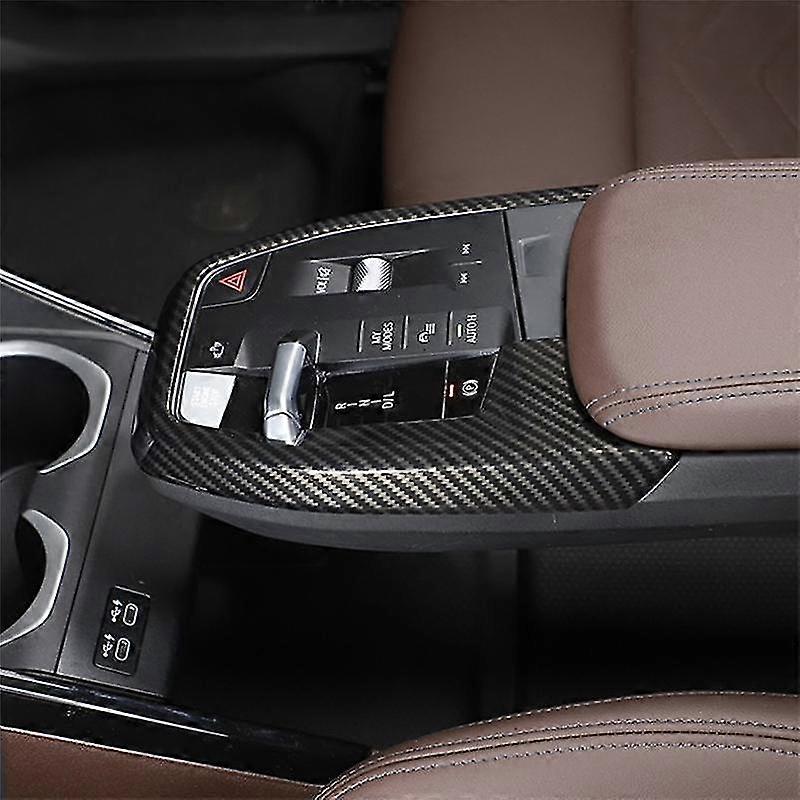 For X1 U11 2023 2024 Car Center Console Gear Shift Panel Frame Cover Trim Accessories - ABS Carbon-Good