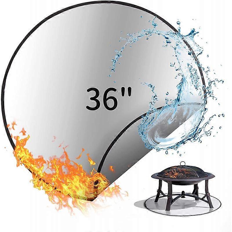 Barbecue fire pit mat, fireproof and flameproof picnic mat (B)